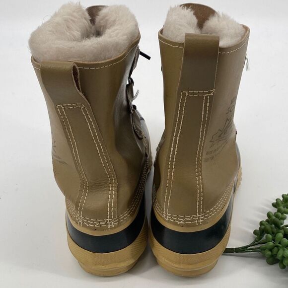 Sorel Manitou Snow Winter Insulated Duck Boots Thermo Removable Wool Liner 10 - Picture 4 of 12